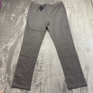Five Four Jagger Straight Pants Mens 33 Gray New NWT Zip Fly Chino Trousers